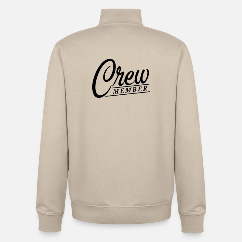 Crew - Unisex Organic Zip Sweatshirt von Stanley/Stella - Cremebeige