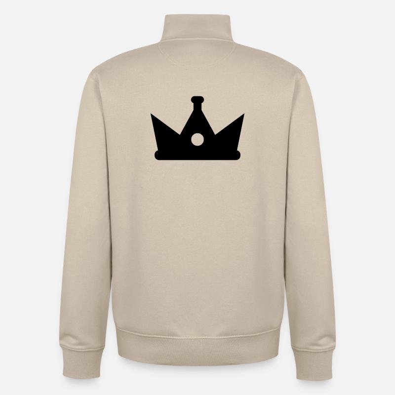 Krone - Unisex Organic Zip Sweatshirt von Stanley/Stella - Cremebeige