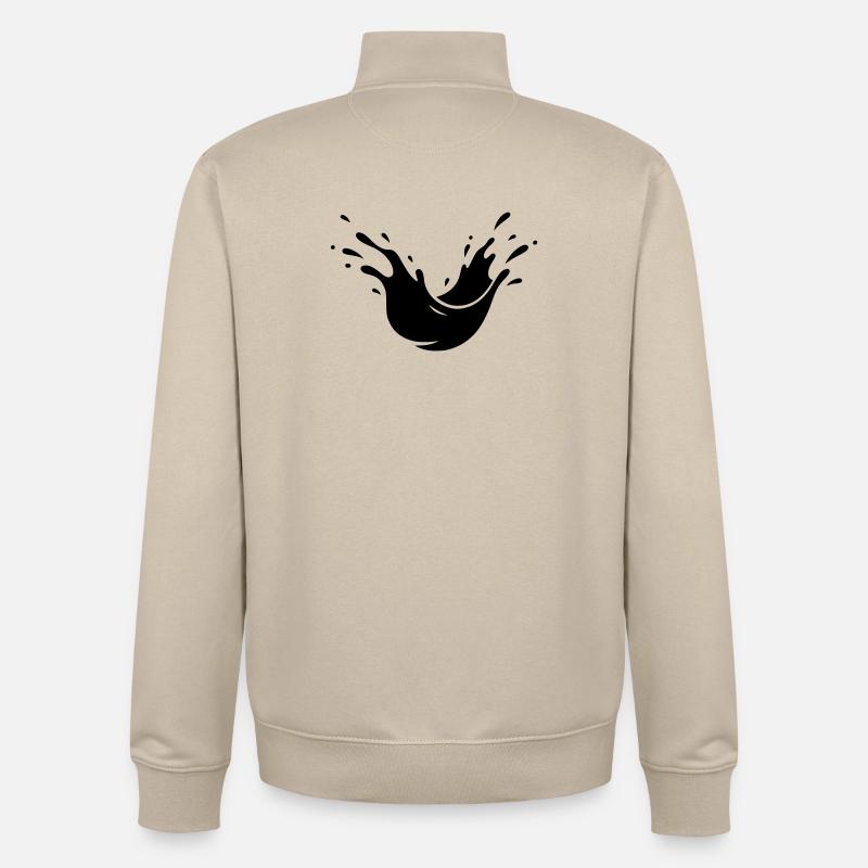 Schlamm Spritzer Dreck Splash - Unisex Organic Zip Sweatshirt von Stanley/Stella - Cremebeige