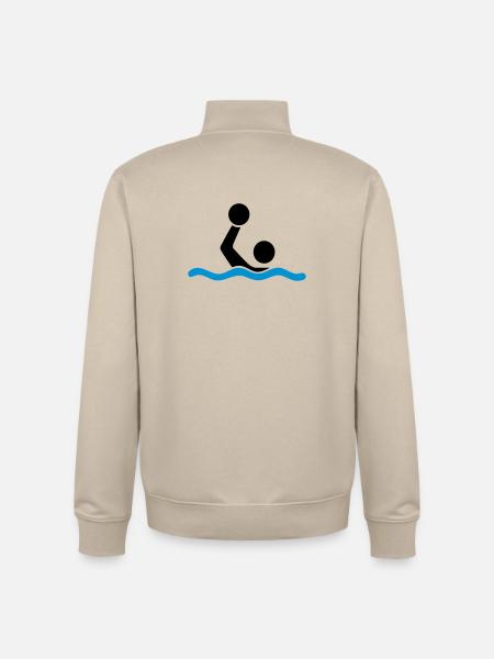 water polo - Unisex Organic Zip Sweatshirt by Stanley/Stella - desert dust