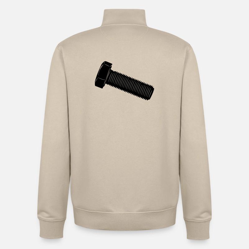 Schraube für eine Mutter - Unisex Organic Zip Sweatshirt von Stanley/Stella - Cremebeige