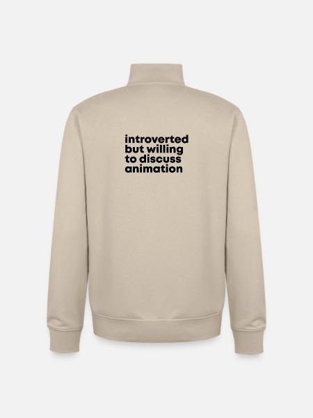 Animation - Unisex Organic Zip Sweatshirt by Stanley/Stella - desert dust