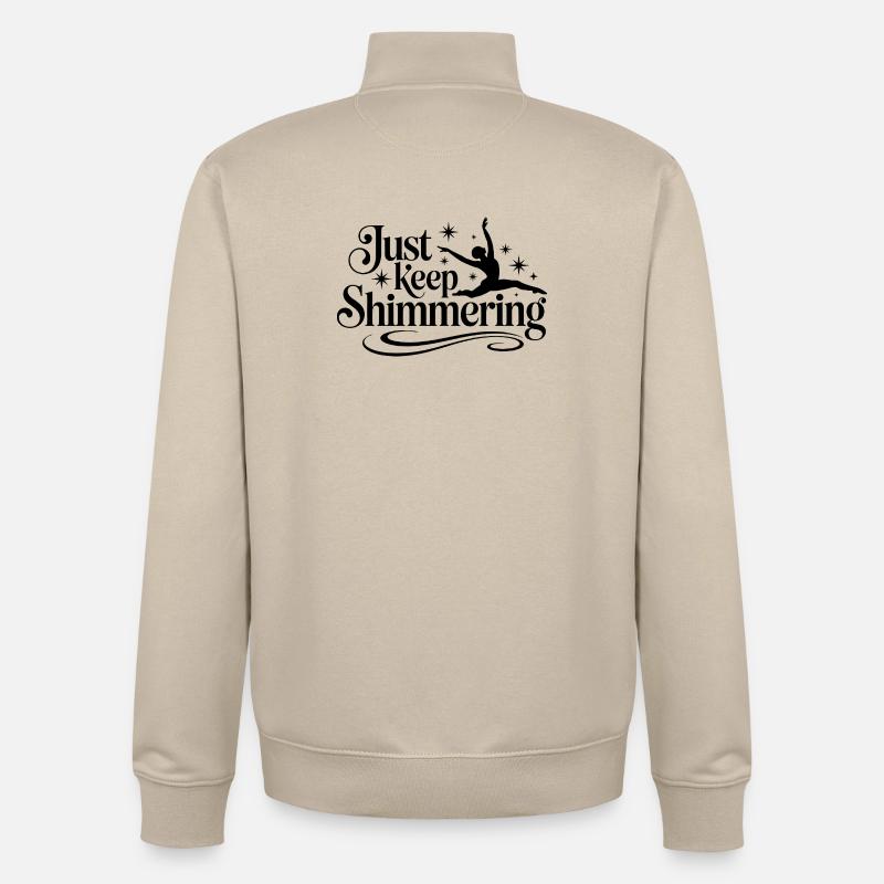 Schimmern Sie einfach weiter Synchronschwimmer - Unisex Organic Zip Sweatshirt von Stanley/Stella - Cremebeige