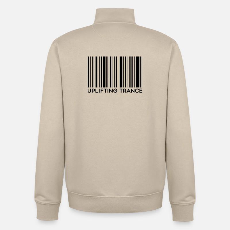 Erhebender Trance-Barcode - Unisex Organic Zip Sweatshirt von Stanley/Stella - Cremebeige