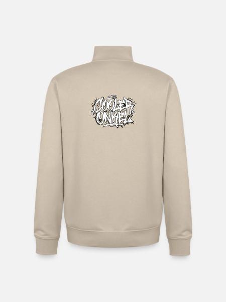 Cool Uncle Handwriting Graffiti - Unisex Organic Zip Sweatshirt by Stanley/Stella - desert dust