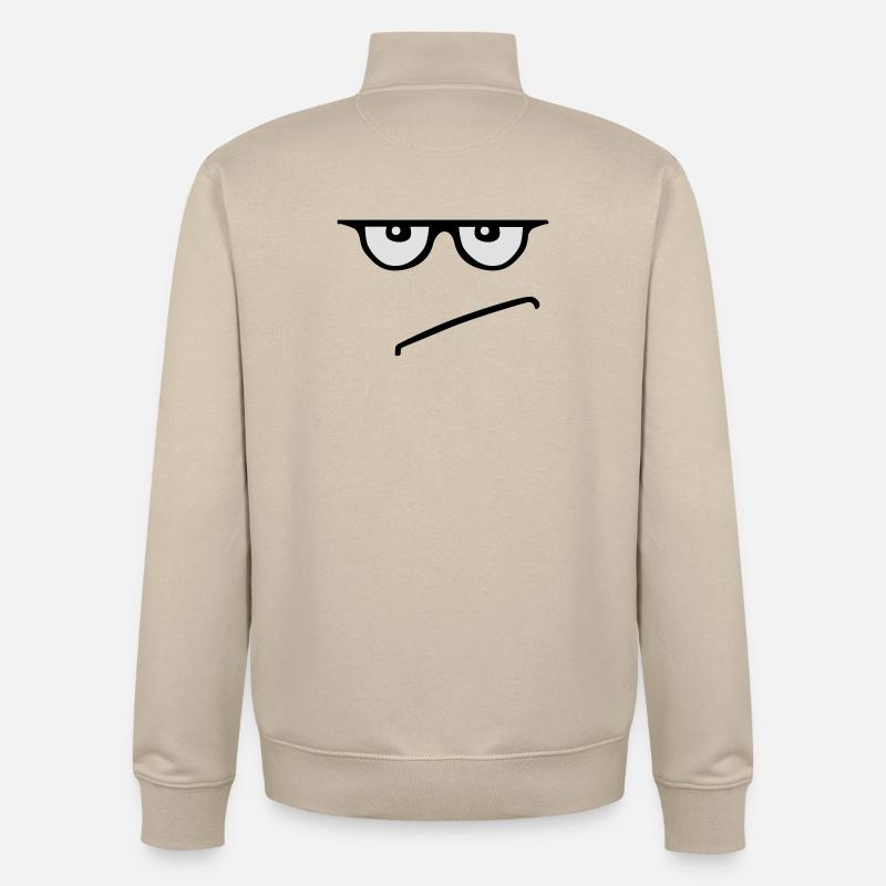 grumpy - Sweat zippé unisexe en coton bio Stanley/Stella - beige crème