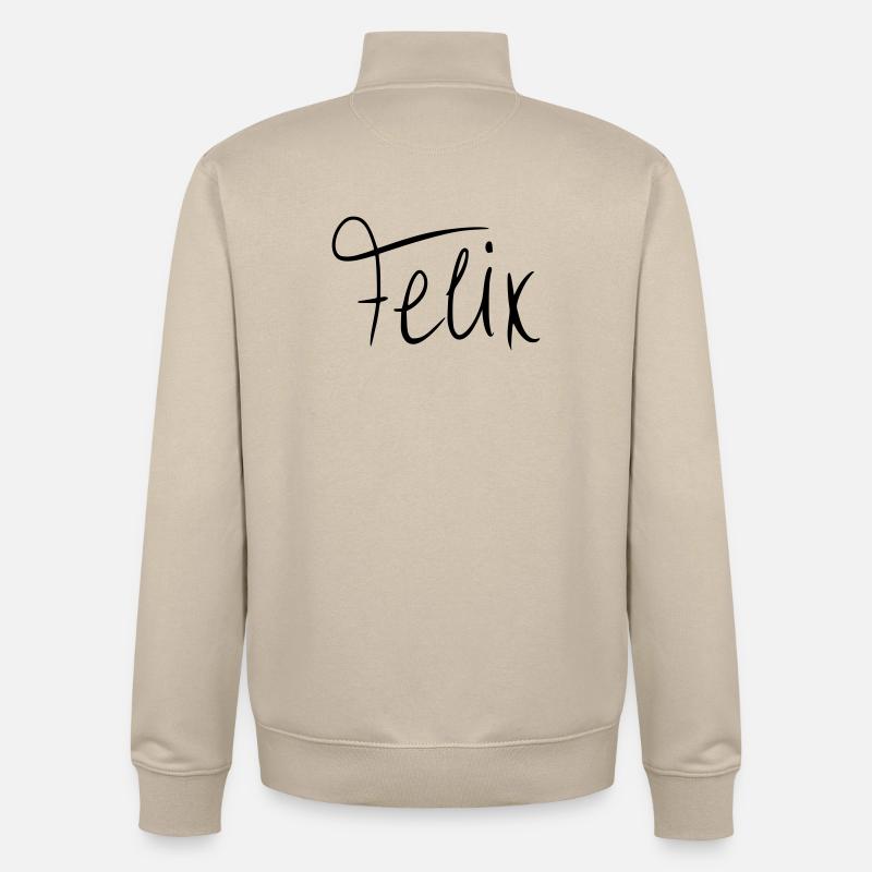 Felix - Sweat zippé unisexe en coton bio Stanley/Stella - beige crème