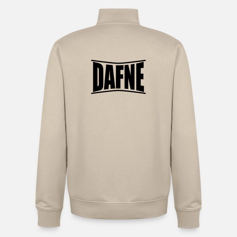 Idée cadeau t-shirt Dafne - Sweat zippé unisexe en coton bio Stanley/Stella - beige crème