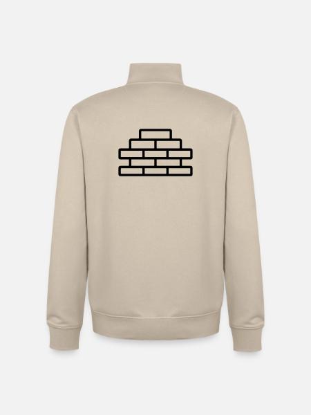 brick - Unisex Organic Zip Sweatshirt by Stanley/Stella - desert dust