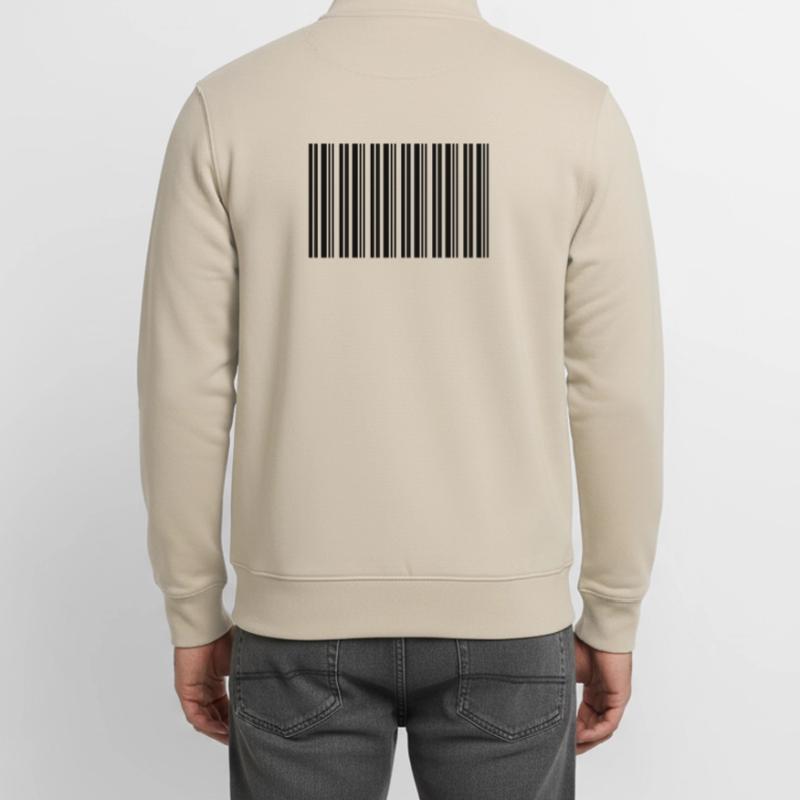 Conception de technologies informatiques pour nerds de code-barres Sweat zippé unisexe en coton bio Stanley/Stella