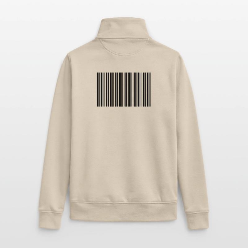 Conception de technologies informatiques pour nerds de code-barres Sweat zippé unisexe en coton bio Stanley/Stella