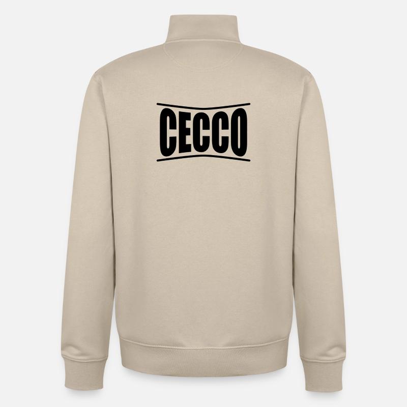 Cecco T-Shirt Geschenkidee - Unisex Organic Zip Sweatshirt von Stanley/Stella - Cremebeige