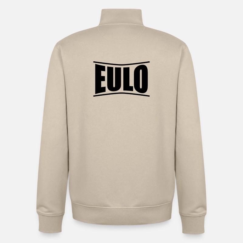 t-shirt Eulo idée cadeau t-shirt - Sweat zippé unisexe en coton bio Stanley/Stella - beige crème