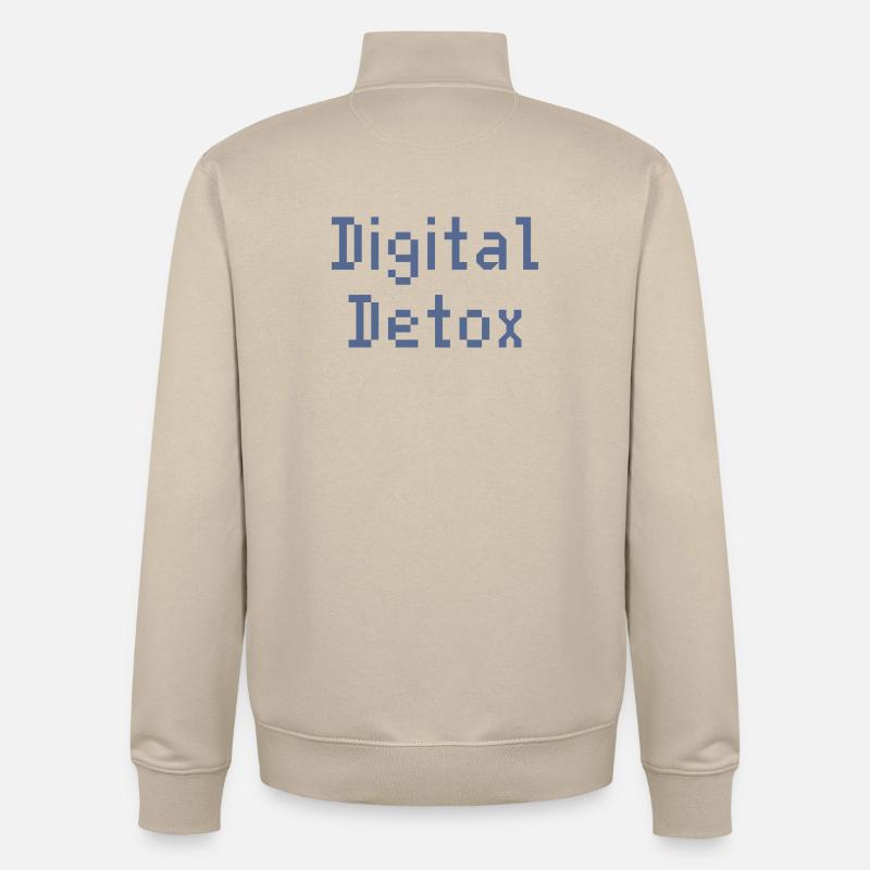 Pixel Grid Digital Toolkit - Unisex Organic Zip Sweatshirt von Stanley/Stella - Cremebeige
