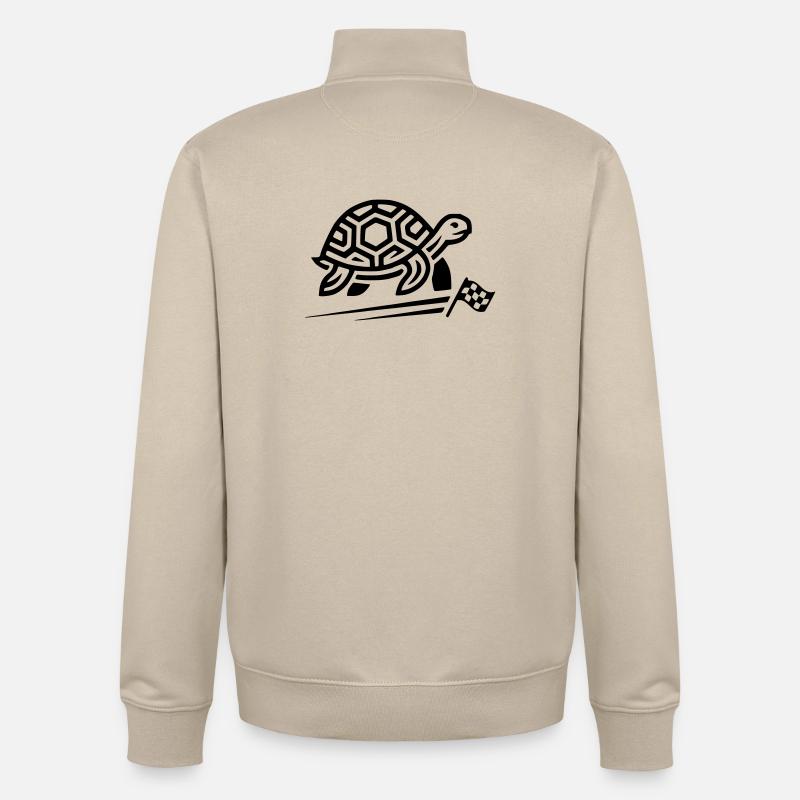 tortue - Sweat zippé unisexe en coton bio Stanley/Stella - beige crème