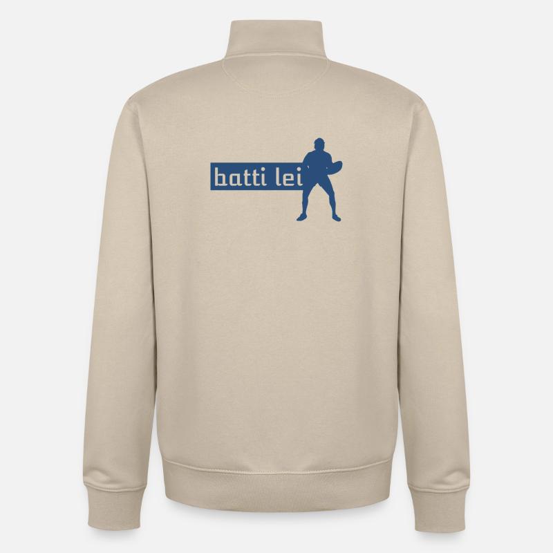 Bats-la - Sweat zippé unisexe en coton bio Stanley/Stella - beige crème