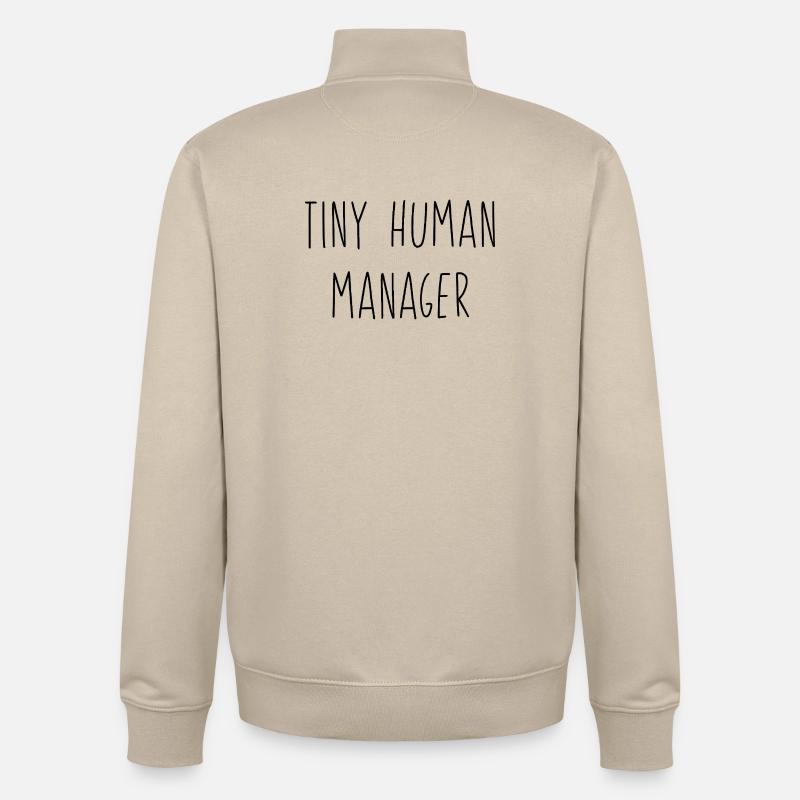 Le monde de maman - Sweat zippé unisexe en coton bio Stanley/Stella - beige crème