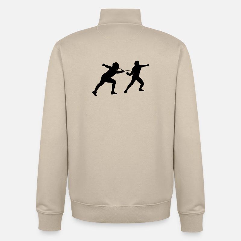 Fechten - Unisex Organic Zip Sweatshirt von Stanley/Stella - Cremebeige