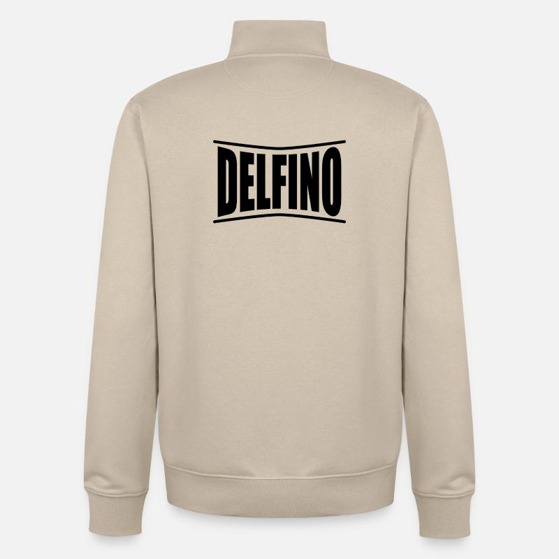 Delfino t-shirt gift idea - Unisex Organic Zip Sweatshirt by Stanley/Stella - desert dust
