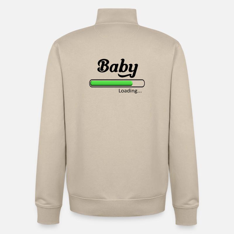 Baby loading. - Sweat zippé unisexe en coton bio Stanley/Stella - beige crème
