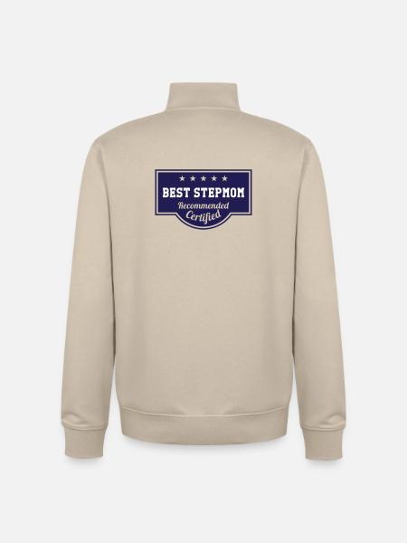 Meilleure Belle-Mère du Monde - Sweat zippé unisexe en coton bio Stanley/Stella - beige crème