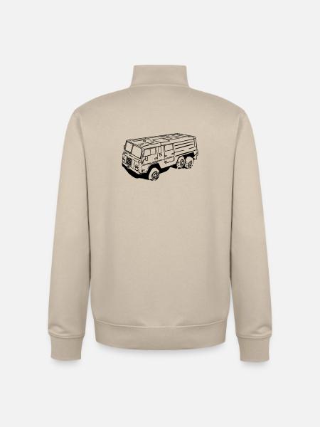 TGB13 Longbody - Unisex Organic Zip Sweatshirt by Stanley/Stella - desert dust