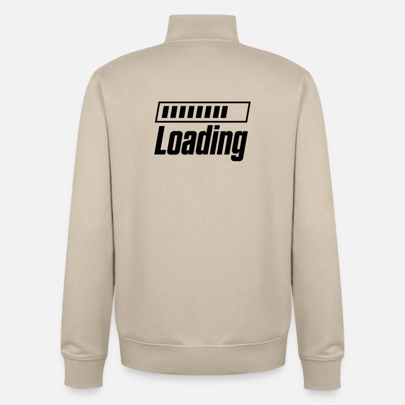 Loading Loading Bar - Unisex Organic Zip Sweatshirt by Stanley/Stella - desert dust