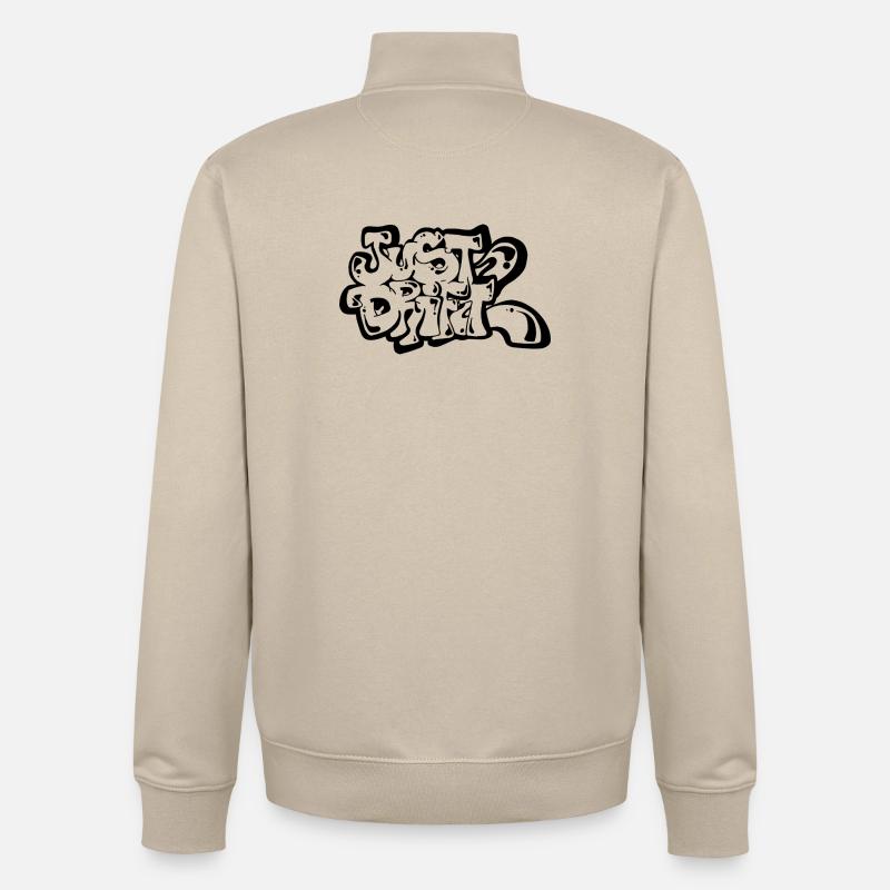 Juste Drift 02 - Sweat zippé unisexe en coton bio Stanley/Stella - beige crème