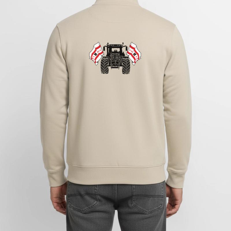 Drenthe_Tractor_Pride Unisex Organic Zip Sweatshirt by Stanley/Stella
