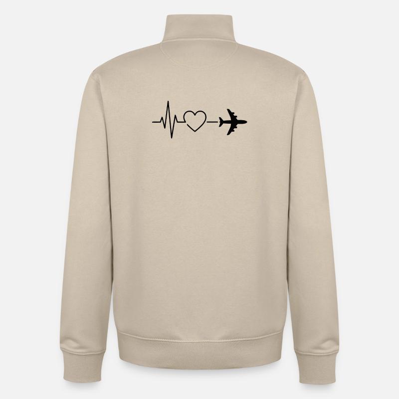 Reise - Unisex Organic Zip Sweatshirt von Stanley/Stella - Cremebeige