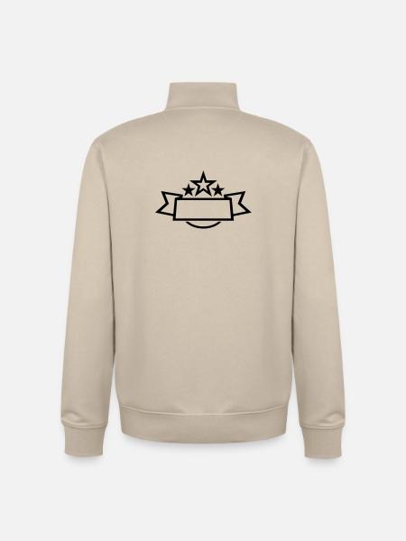 sterne banner - Unisex Organic Zip Sweatshirt von Stanley/Stella - Cremebeige