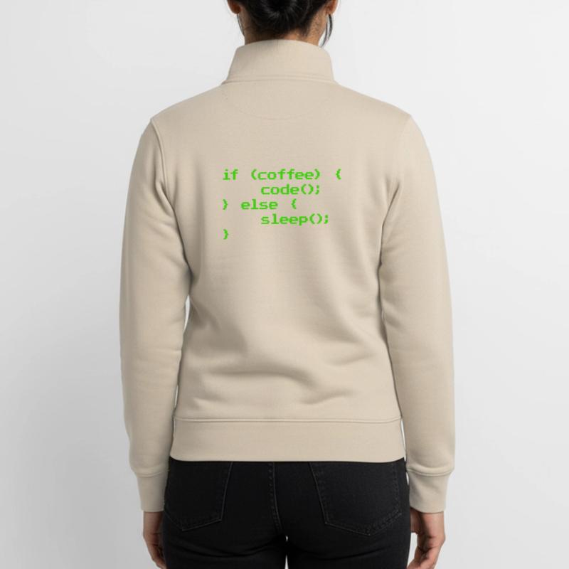 Kein Kaffee Kein Code Programmierer Informatiker Unisex Organic Zip Sweatshirt von Stanley/Stella