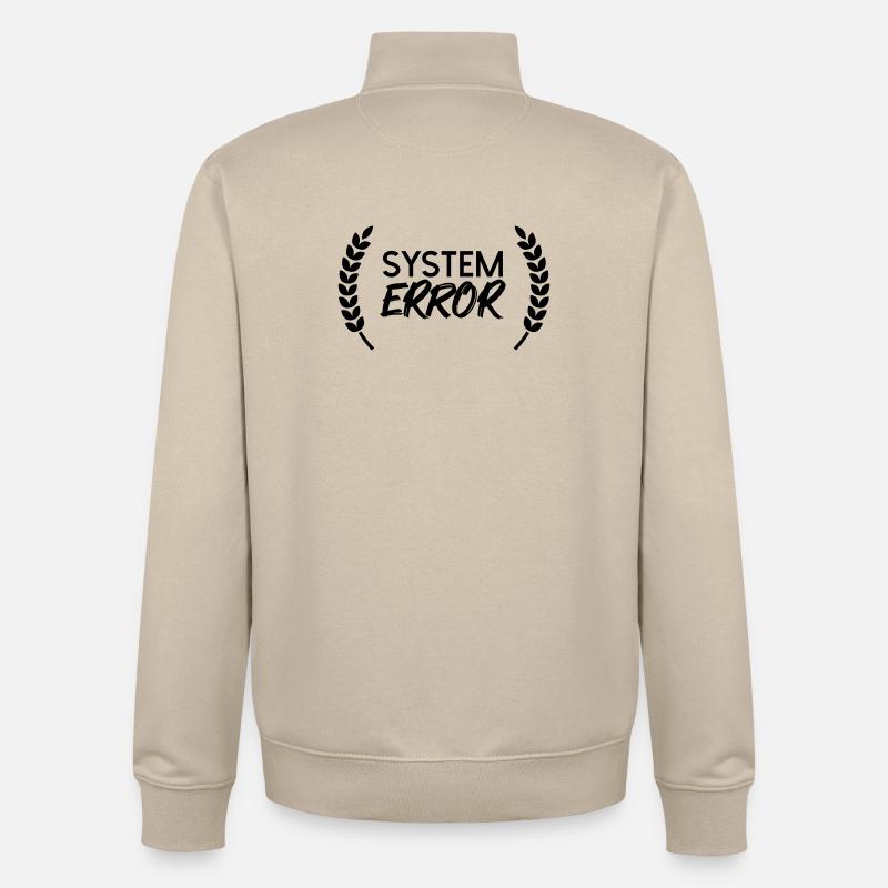 Défaillance du système - Sweat zippé unisexe en coton bio Stanley/Stella - beige crème