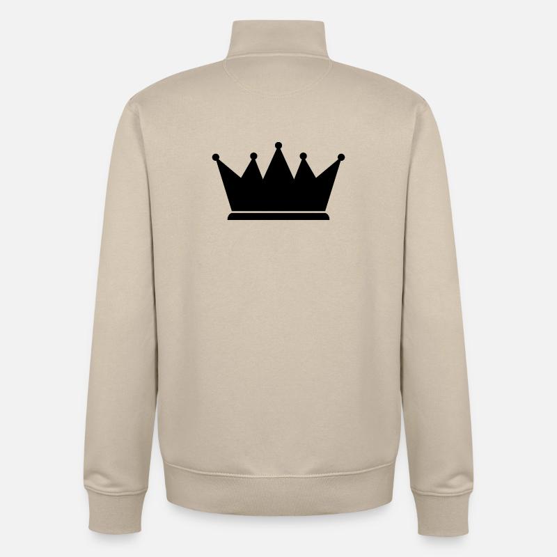 Crown - Unisex Organic Zip Sweatshirt by Stanley/Stella - desert dust