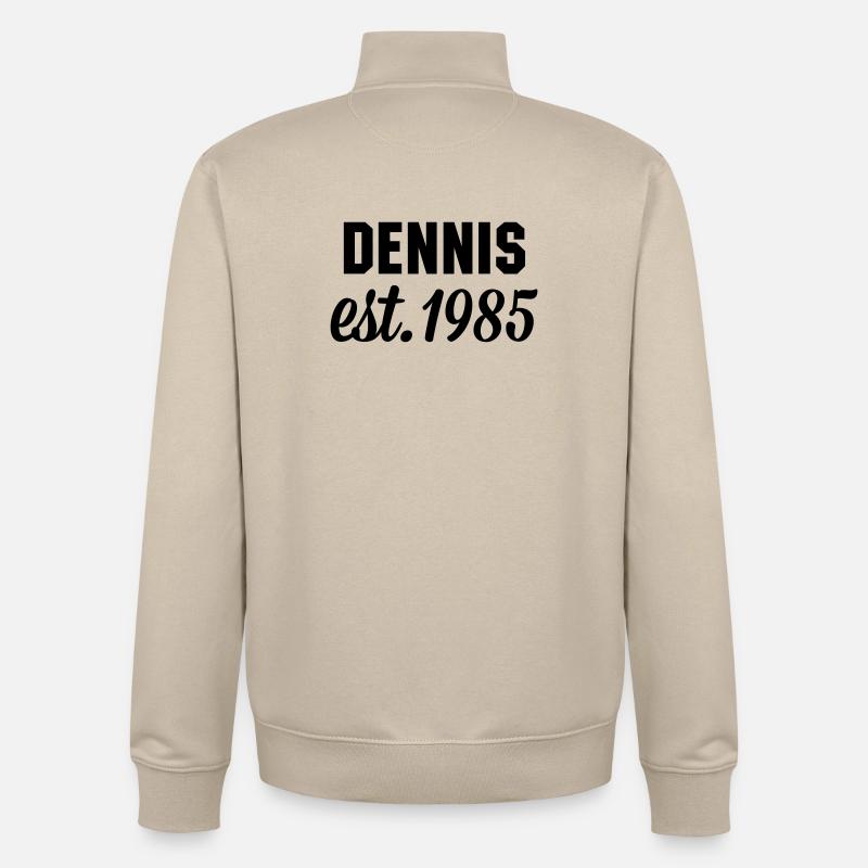 Dennis est 1985 - Unisex Organic Zip Sweatshirt von Stanley/Stella - Cremebeige
