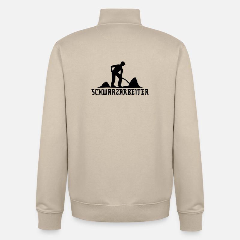 moonlighter - Sweat zippé unisexe en coton bio Stanley/Stella - beige crème