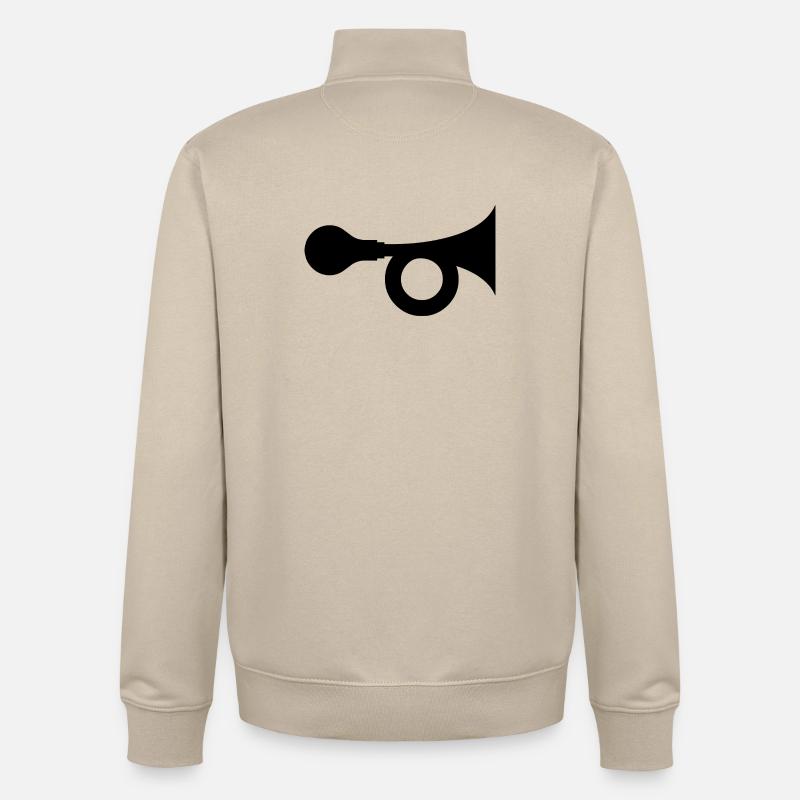 Cor - Sweat zippé unisexe en coton bio Stanley/Stella - beige crème