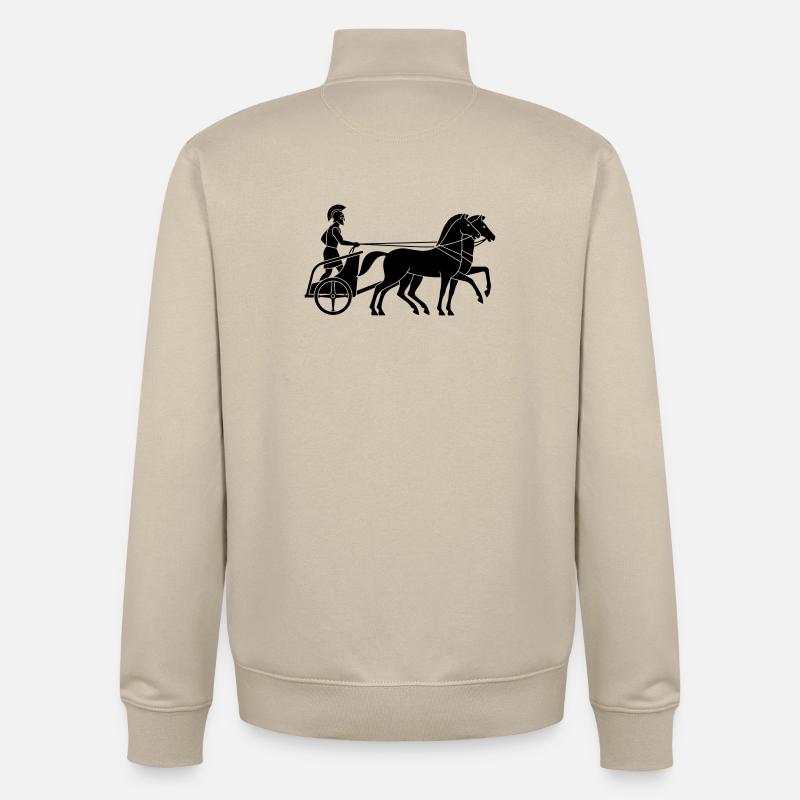 Gladiator - Unisex Organic Zip Sweatshirt by Stanley/Stella - desert dust