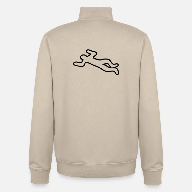 Corpse - Unisex Organic Zip Sweatshirt by Stanley/Stella - desert dust