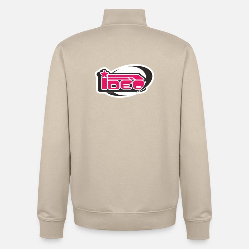 L’idée de l’an 2000 - Sweat zippé unisexe en coton bio Stanley/Stella - beige crème