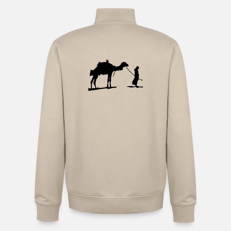 Bedouin - Unisex Organic Zip Sweatshirt by Stanley/Stella - desert dust