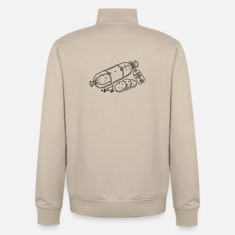 saucisson - Sweat zippé unisexe en coton bio Stanley/Stella - beige crème