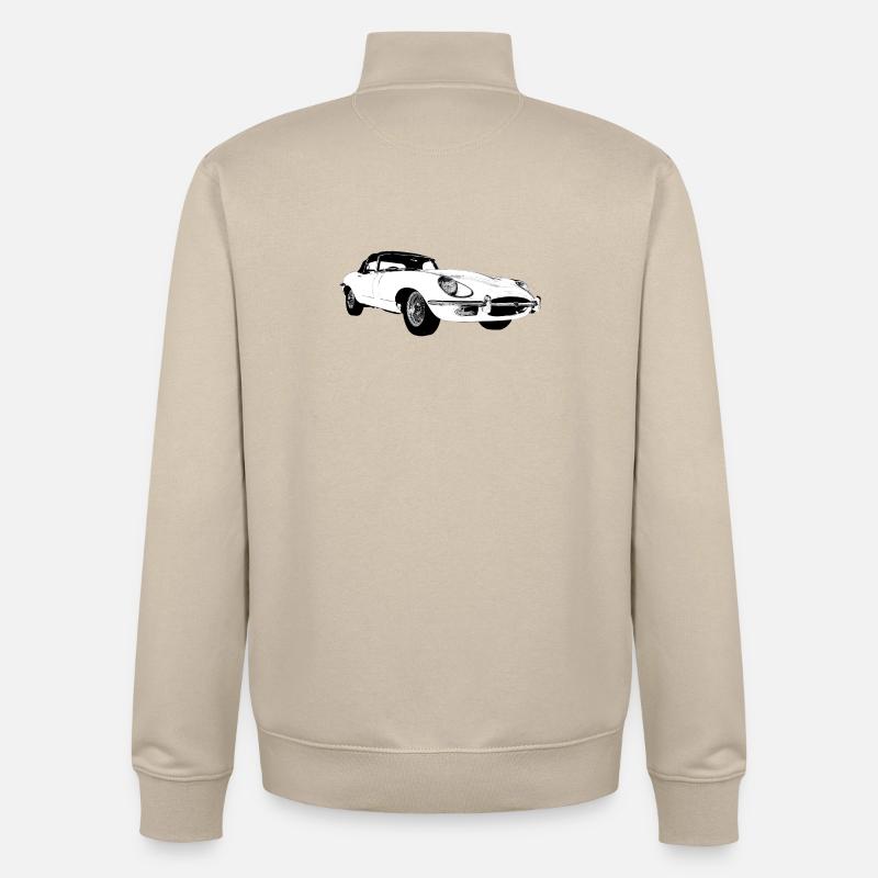 E Typ jag - Unisex Organic Zip Sweatshirt von Stanley/Stella - Cremebeige