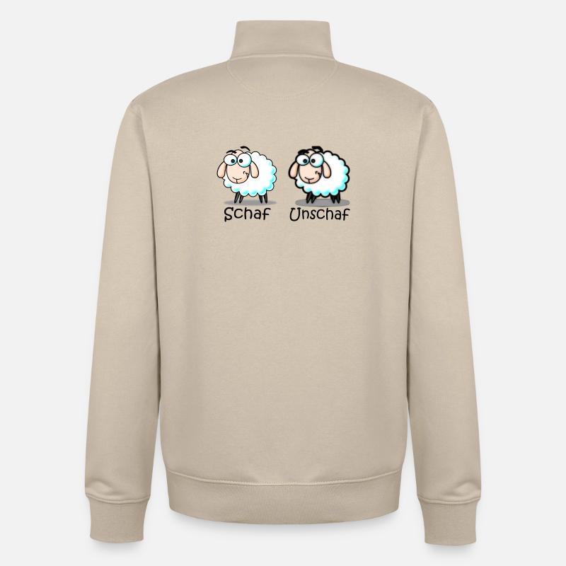 Schaf - Unisex Organic Zip Sweatshirt von Stanley/Stella - Cremebeige