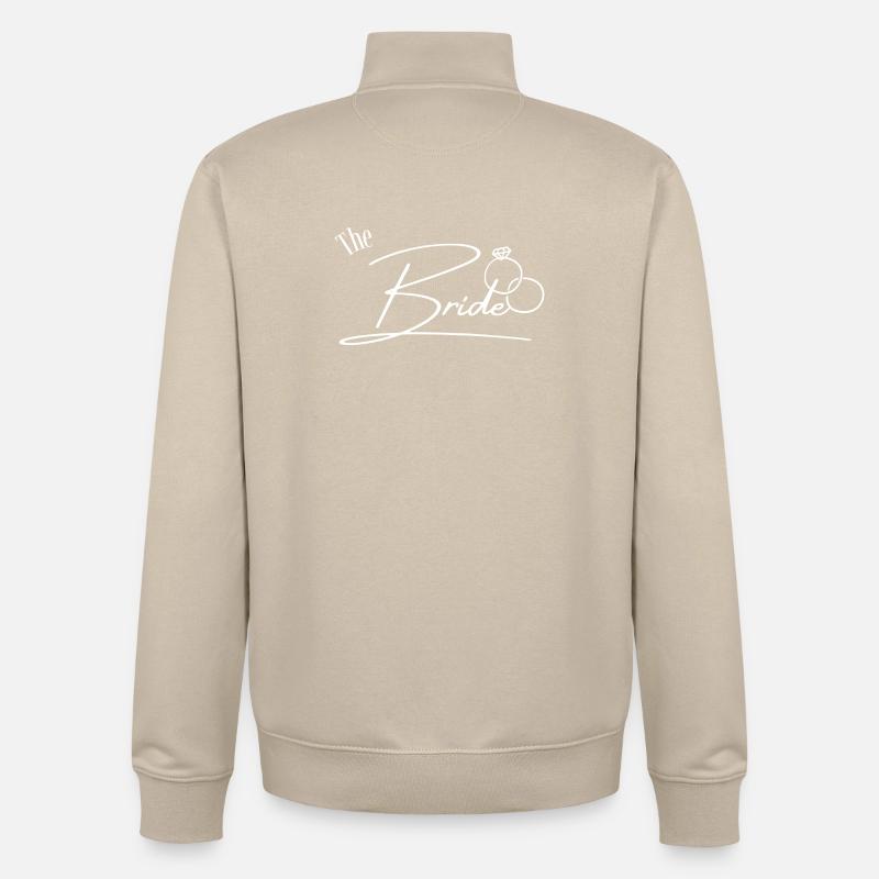The Bride - Unisex Organic Zip Sweatshirt von Stanley/Stella - Cremebeige