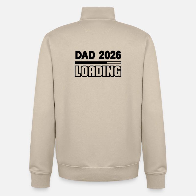 dad_2026_loading - Unisex Organic Zip Sweatshirt by Stanley/Stella - desert dust