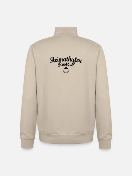 Heimathafen Rostock - Unisex Organic Zip Sweatshirt von Stanley/Stella - Cremebeige
