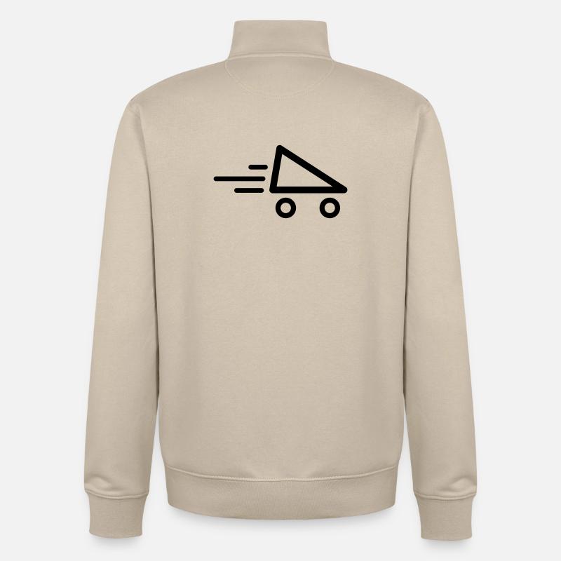 Speed Skate Rollerskate - Unisex Organic Zip Sweatshirt by Stanley/Stella - desert dust