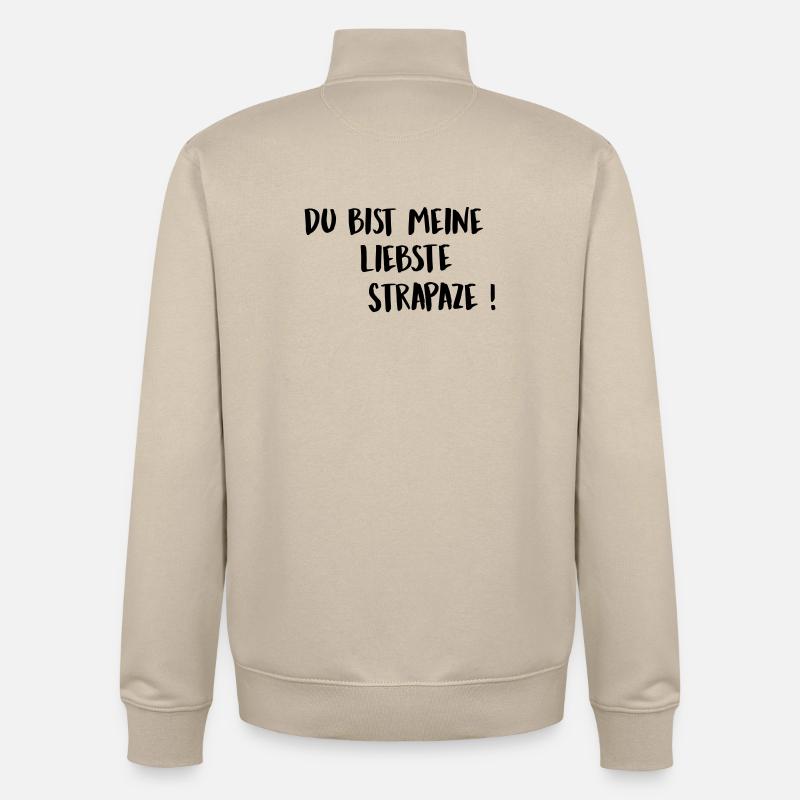 Strapaze - Unisex Organic Zip Sweatshirt von Stanley/Stella - Cremebeige