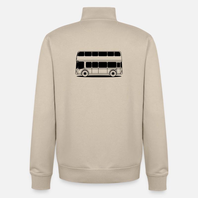 Bus à imsieles - Sweat zippé unisexe en coton bio Stanley/Stella - beige crème